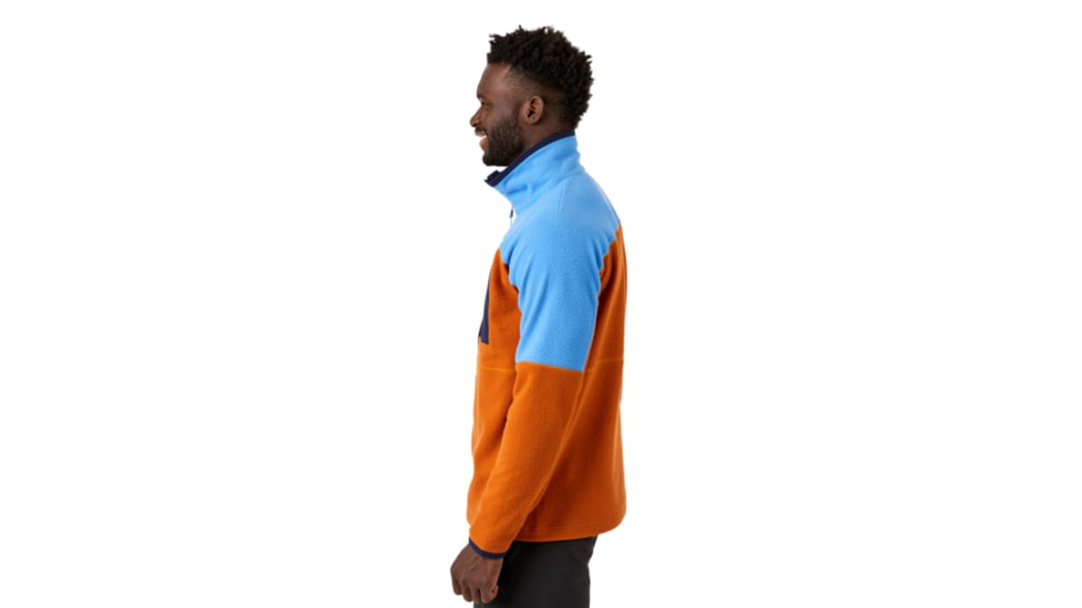 Cotopaxi Abrazo Half-Zip Fleece Jacket - Mens, Azul &amp; Mezcal, Small, DOR-S21-AZMZ-M-S