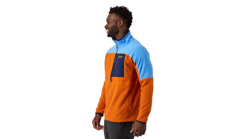 Cotopaxi Abrazo Half-Zip Fleece Jacket - Mens, Azul &amp; Mezcal, Small, DOR-S21-AZMZ-M-S