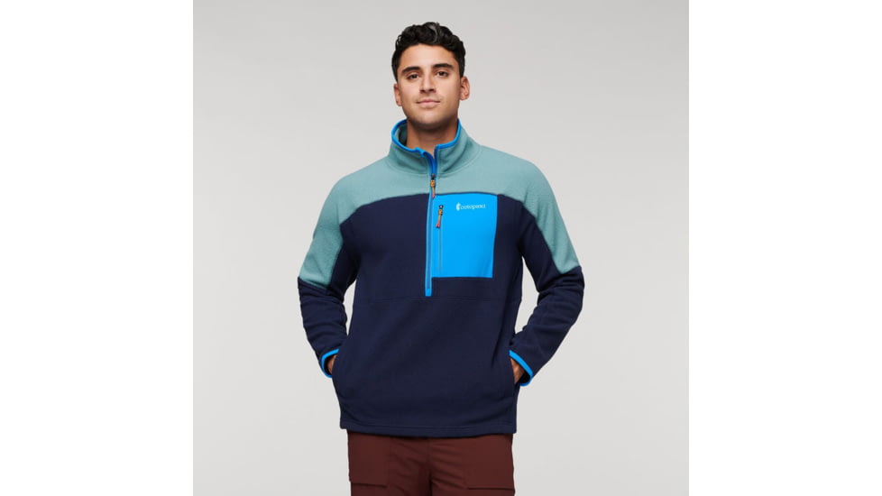 Cotopaxi Abrazo Half-Zip Fleece Jacket - Mens, Bluegrass/Maritime, Small, DOR-F22-BLGMT-M-S
