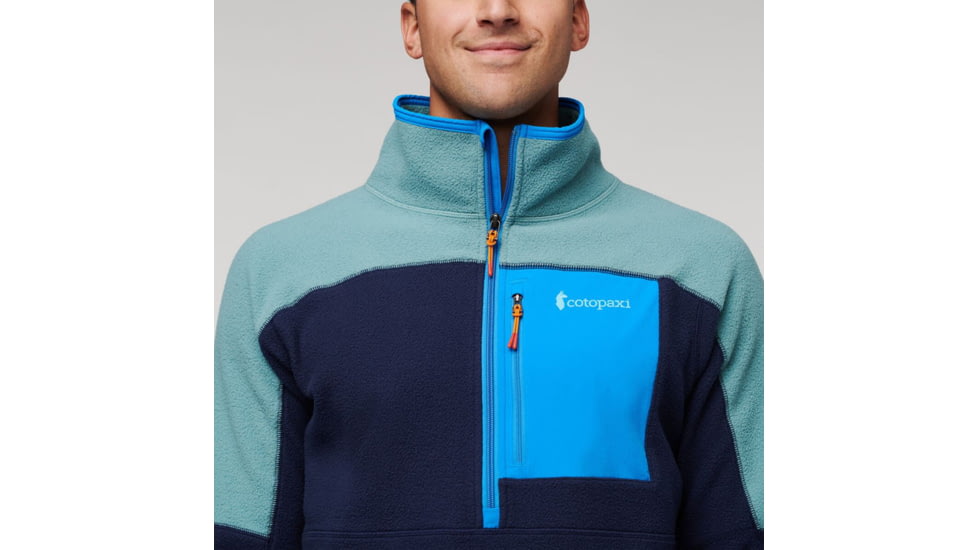 Cotopaxi Abrazo Half-Zip Fleece Jacket - Mens, Bluegrass/Maritime, Small, DOR-F22-BLGMT-M-S