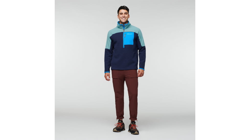 Cotopaxi Abrazo Half-Zip Fleece Jacket - Mens, Bluegrass/Maritime, Small, DOR-F22-BLGMT-M-S
