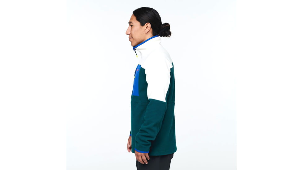 Cotopaxi Abrazo Half-Zip Fleece Jacket - Mens, Bone/Deep Ocean, 3XL, DOR-S22-BNDO-M-XXXL