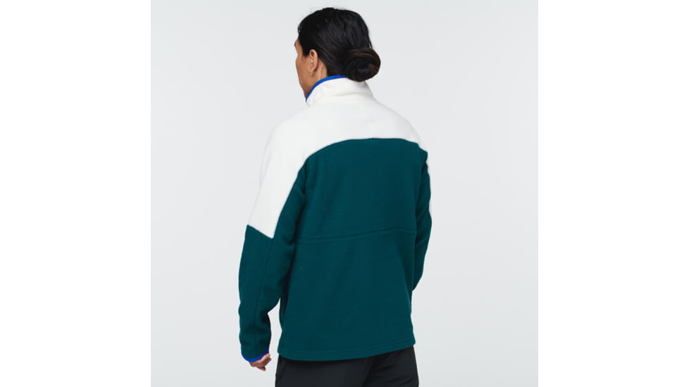 Cotopaxi Abrazo Half-Zip Fleece Jacket - Mens, Bone &amp; Deep Ocean, Large, DOR-S22-BNDO-M-L