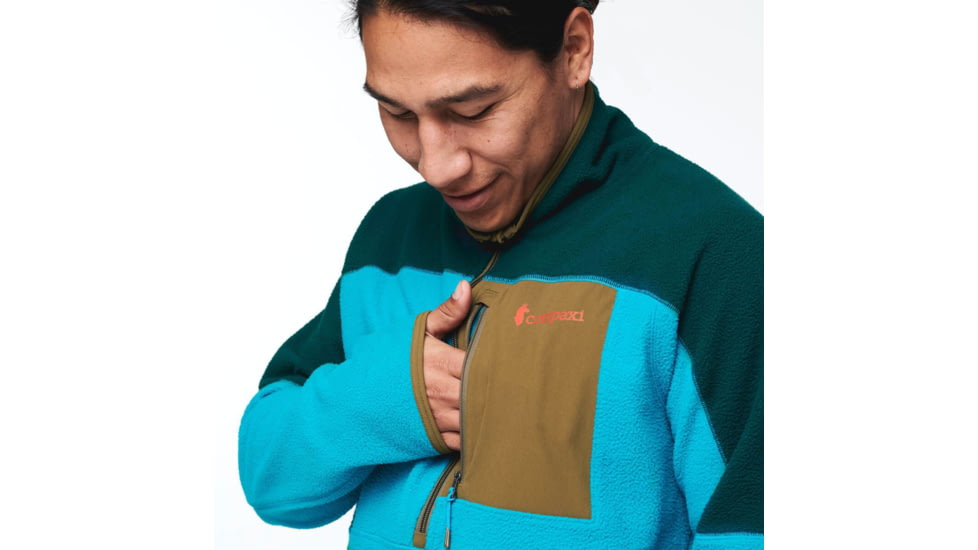 Cotopaxi Abrazo Half-Zip Fleece Jacket - Mens, Deep Ocean/Mineral Blue, Extra Small, DOR-S22-DOMB-M-XS