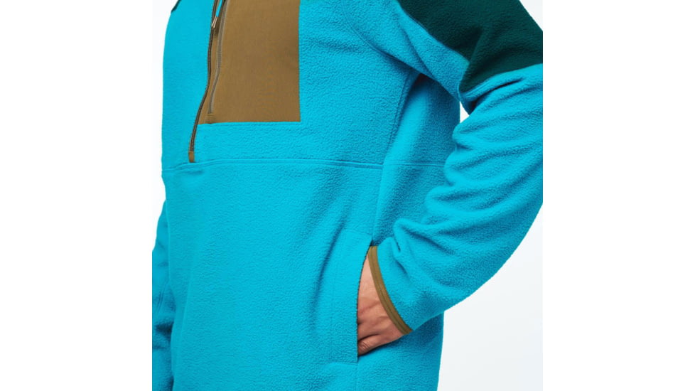 Cotopaxi Abrazo Half-Zip Fleece Jacket - Mens, Deep Ocean/Mineral Blue, Extra Small, DOR-S22-DOMB-M-XS