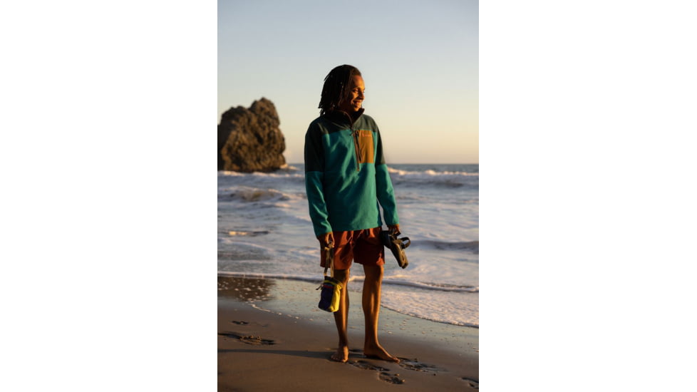 Cotopaxi Abrazo Half-Zip Fleece Jacket - Mens, Deep Ocean/Mineral Blue, Extra Small, DOR-S22-DOMB-M-XS