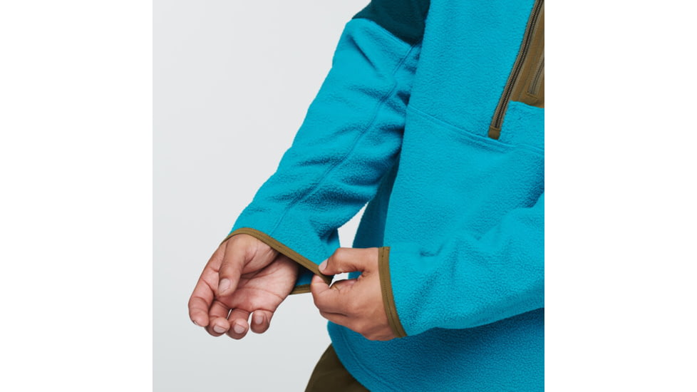 Cotopaxi Abrazo Half-Zip Fleece Jacket - Mens, Deep Ocean &amp; Mineral Blue, Large, DOR-S22-DOMB-M-L