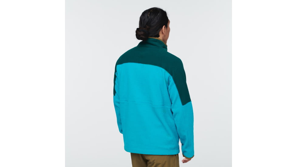 Cotopaxi Abrazo Half-Zip Fleece Jacket - Mens, Deep Ocean &amp; Mineral Blue, Large, DOR-S22-DOMB-M-L