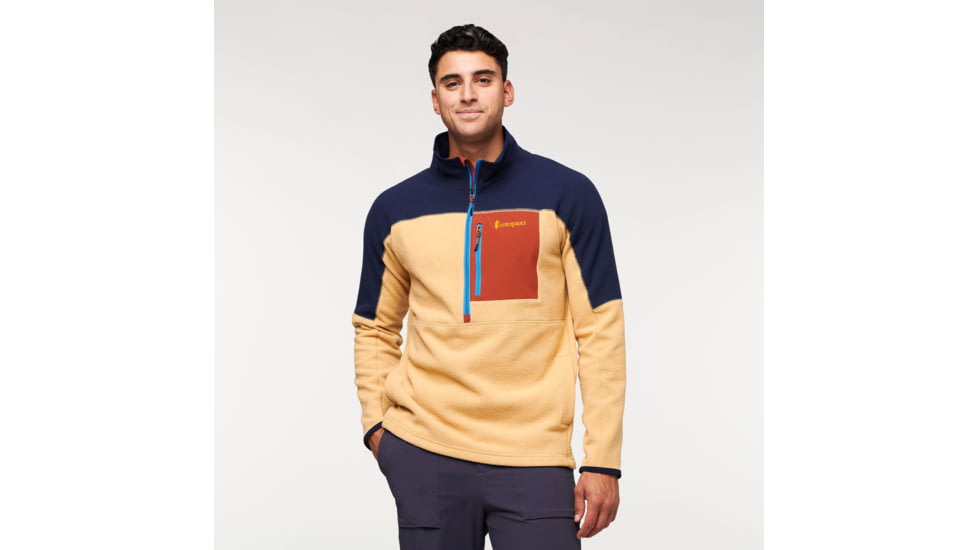 Cotopaxi Abrazo Half-Zip Fleece Jacket - Mens, Maritime/Birch, Medium, DOR-F22-MTBIR-M-M