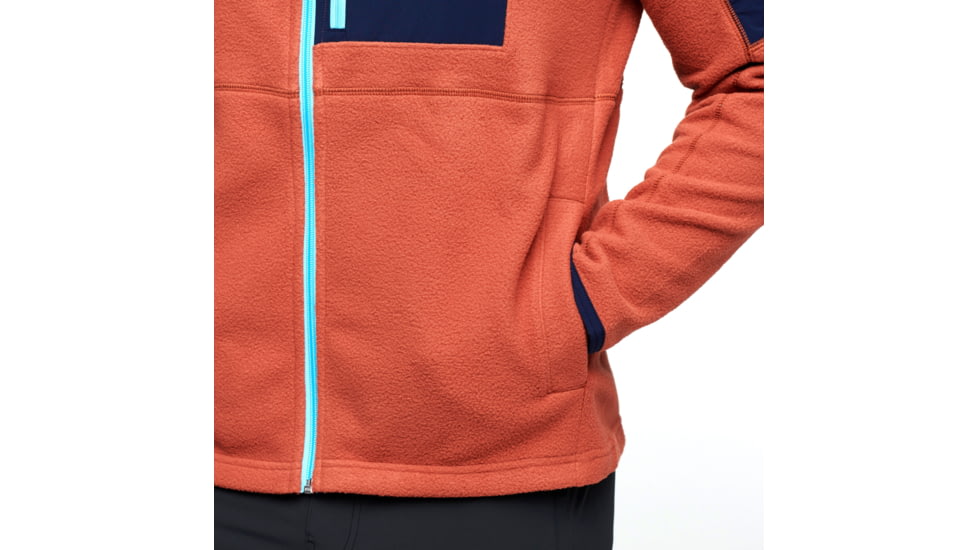 Cotopaxi Abrazo Half-Zip Fleece Jacket - Mens, Maritime/Spice, 3XL, DOR-S22-MTMSPC-M-XXXL