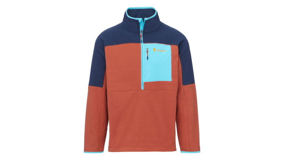 Cotopaxi Abrazo Half-Zip Fleece Jacket - Mens, Maritime/Spice, 3XL, DOR-S22-MTMSPC-M-XXXL