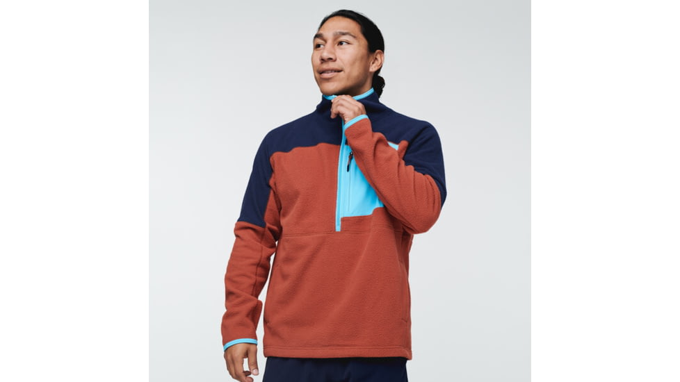 Cotopaxi Abrazo Half-Zip Fleece Jacket - Mens, Maritime &amp; Spice, Extra Large, DOR-S22-MTMSPC-M-XL
