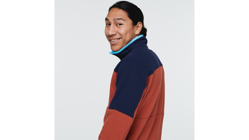 Cotopaxi Abrazo Half-Zip Fleece Jacket - Mens, Maritime &amp; Spice, Extra Large, DOR-S22-MTMSPC-M-XL