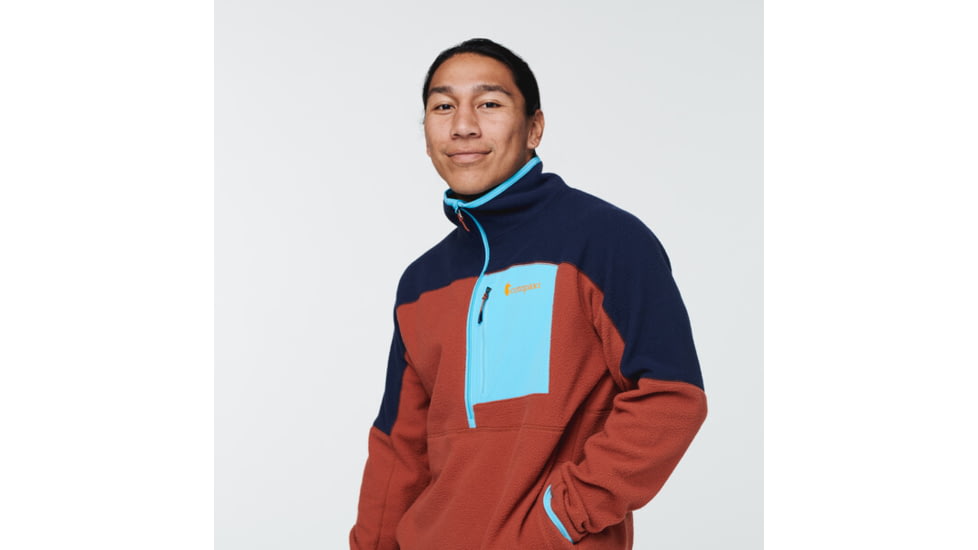 Cotopaxi Abrazo Half-Zip Fleece Jacket - Mens, Maritime &amp; Spice, Extra Large, DOR-S22-MTMSPC-M-XL