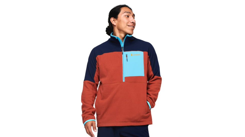 Cotopaxi Abrazo Half-Zip Fleece Jacket - Mens, Maritime &amp; Spice, Extra Large, DOR-S22-MTMSPC-M-XL