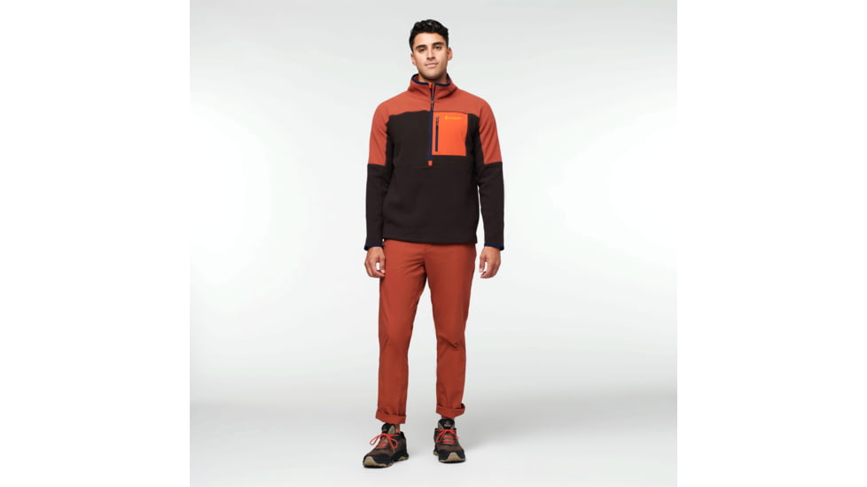 Cotopaxi Abrazo Half-Zip Fleece Jacket - Mens, Spice/Cavern, Medium, DOR-F22-SPCCA-M-M