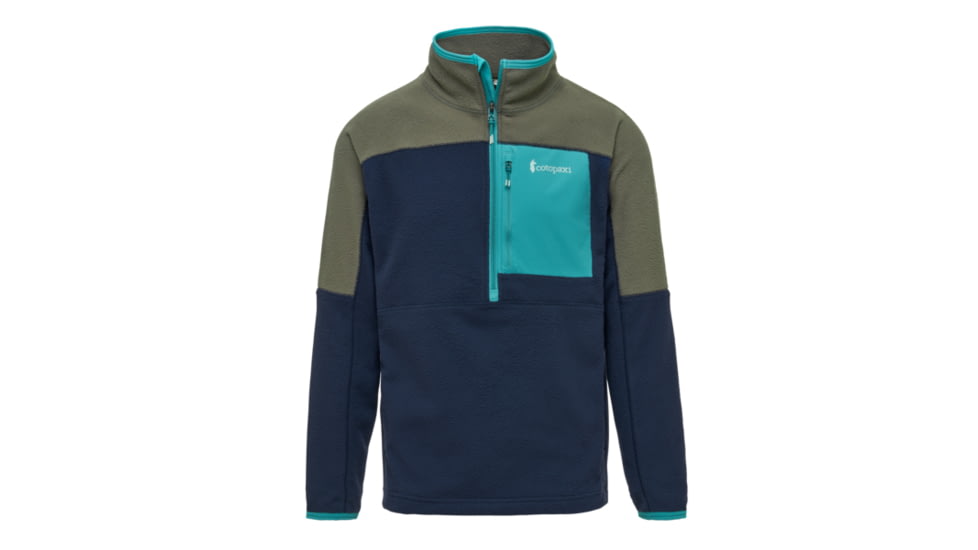 Cotopaxi Abrazo Half-Zip Fleece Jacket - Mens, Spruce &amp; Maritime, Medium, DOR-S21-SPMT-M-M