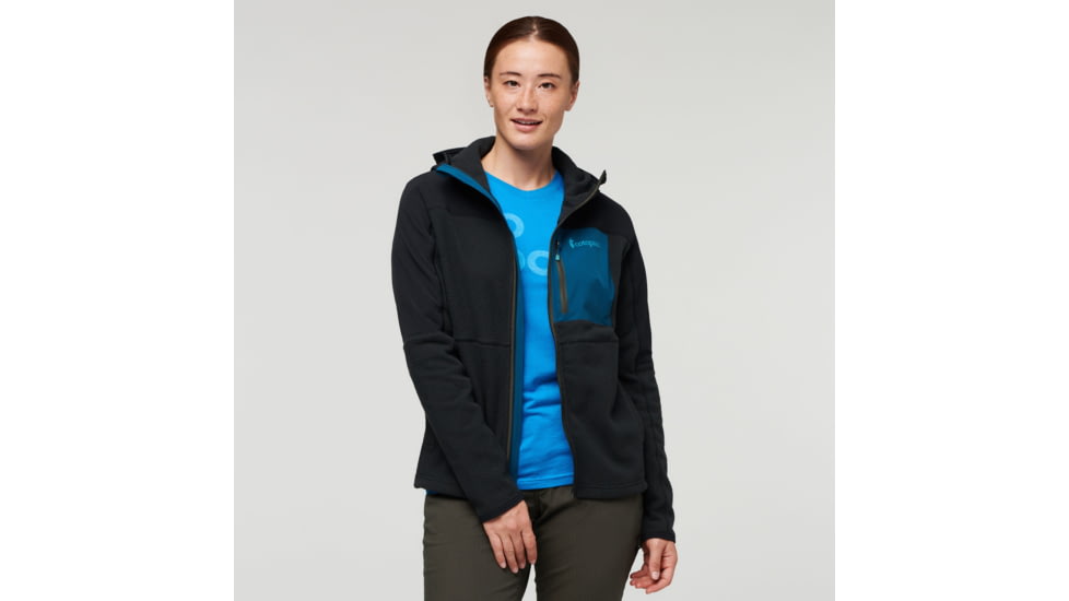 Cotopaxi Abrazo Hooded Full-Zip Fleece Jacket - Womens, Black, 2XL, DRFZ-F21-BLK-W-XXL