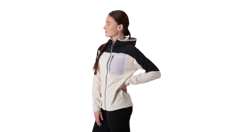 Cotopaxi Abrazo Hooded Full-Zip Fleece Jacket - Womens, Black/Cream, 2XL, DRFZ-F21-BLCR-W-XXL