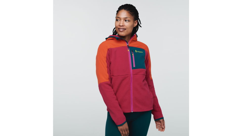 Cotopaxi Abrazo Hooded Full-Zip Fleece Jacket - Womens, Canyon/Raspberry, 2XL, DRFZ-S22-CNRAZ-W-XXL
