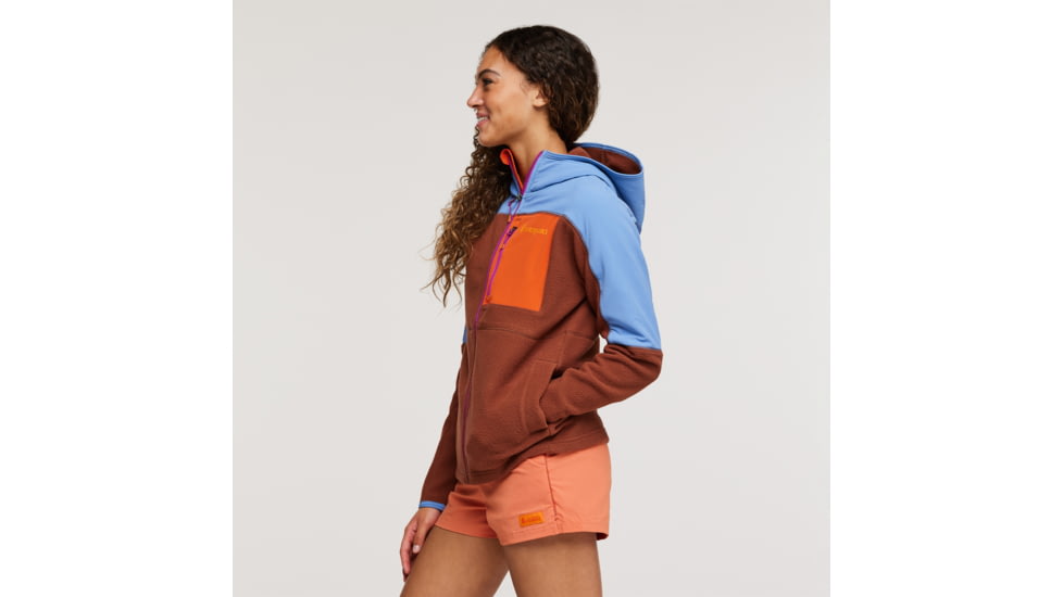 Cotopaxi Abrazo Hooded Full-Zip Fleece Jacket - Womens, Lupine/Acorn, Extra Small, DRFZ-S23-LPACN-W-XS