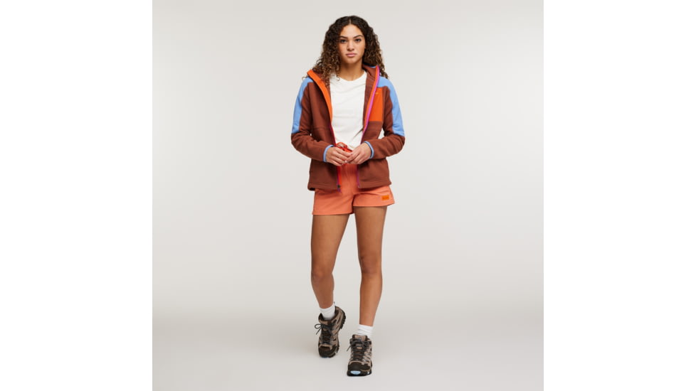 Cotopaxi Abrazo Hooded Full-Zip Fleece Jacket - Womens, Lupine/Acorn, Extra Small, DRFZ-S23-LPACN-W-XS