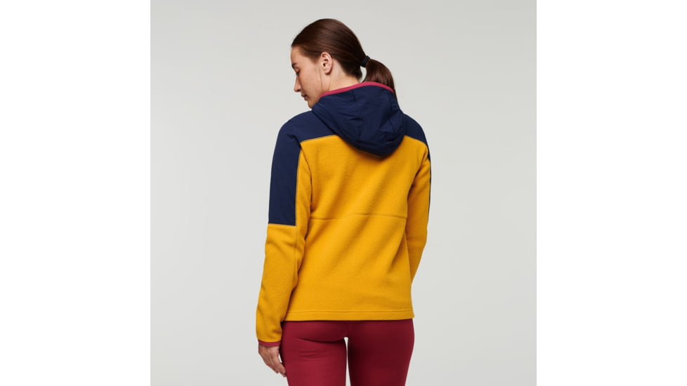 Cotopaxi Abrazo Hooded Full-Zip Fleece Jacket - Womens, Maritime/Amber, Extra Large, DRFZ-F22-MTAMB-W-XL