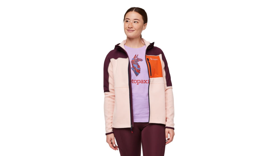 Cotopaxi Abrazo Hooded Full-Zip Fleece Jacket - Womens, Wine/Rosewood, 2XL, DRFZ-F23-WIRSW-W-XXL