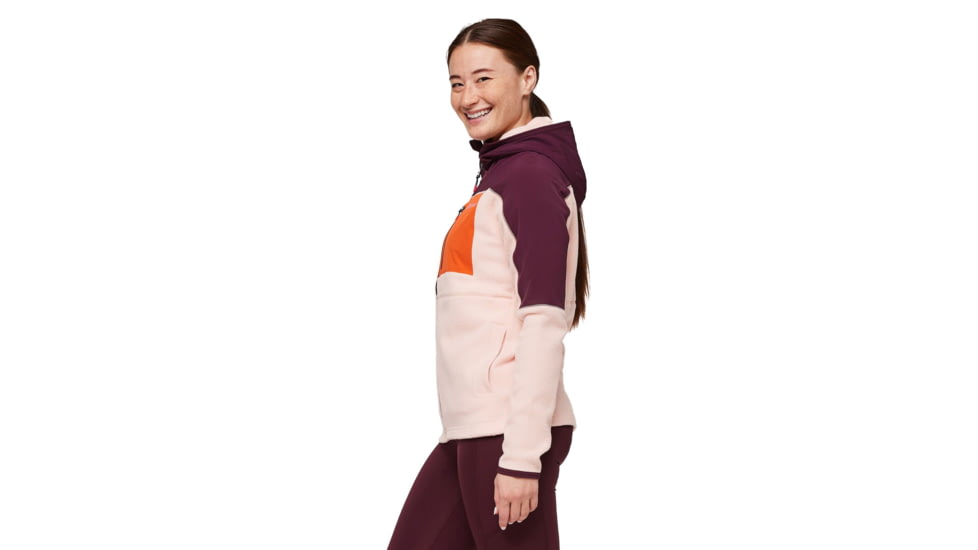 Cotopaxi Abrazo Hooded Full-Zip Fleece Jacket - Womens, Wine/Rosewood, 2XL, DRFZ-F23-WIRSW-W-XXL