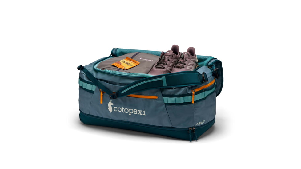 Cotopaxi Allpa 70L Duffel Bag, Blue Spruce/Abyss, One Size, AD70-S24-SPABY
