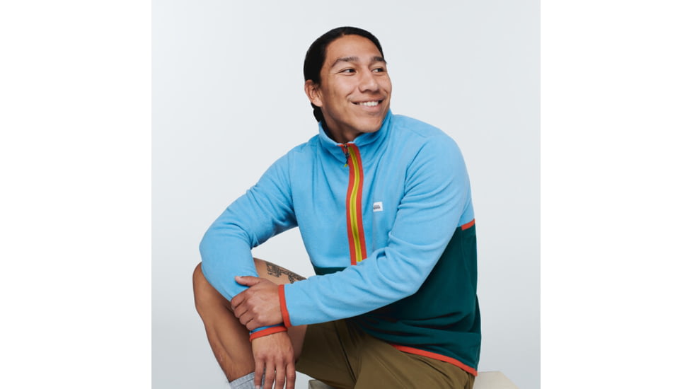 Cotopaxi Amado Fleece - Mens, River &amp; Deep Ocean, Large, AMFJ-S22-RVDO-M-L