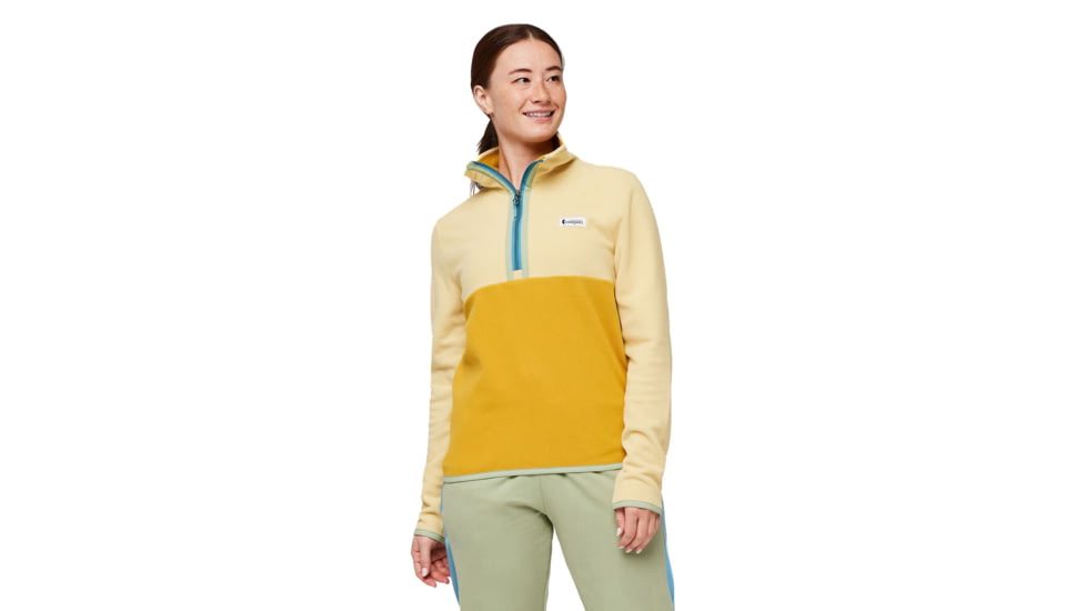 Cotopaxi Amado Fleece Pullover - Womens, Wheat/Amber, Extra Large, AMFJ-F23-WHTAMB-W-XL
