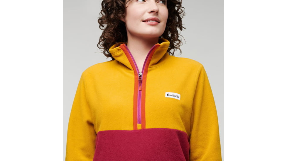 Cotopaxi Amado Fleece - Womens, Amber/Raspberry, Extra Large, AMFJ-F22-AMRAZ-W-XL