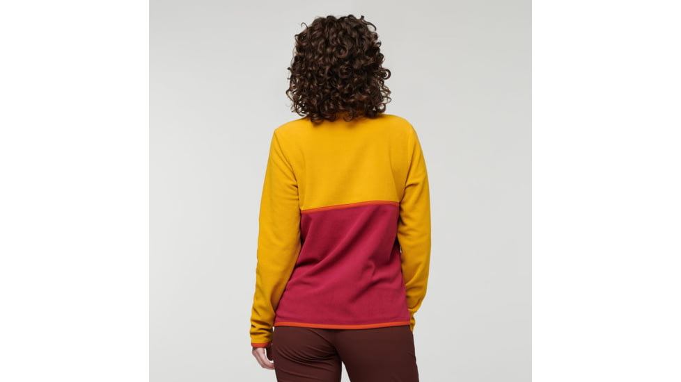 Cotopaxi Amado Fleece - Womens, Amber/Raspberry, Extra Large, AMFJ-F22-AMRAZ-W-XL