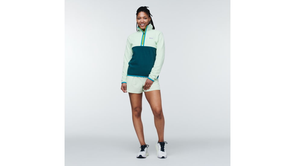 Cotopaxi Amado Fleece - Womens, Lichen &amp; Deep Ocean, Extra Large, AMFJ-S22-LIDO-W-XL