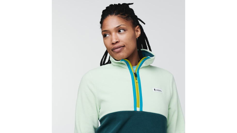 Cotopaxi Amado Fleece - Womens, Lichen &amp; Deep Ocean, Extra Large, AMFJ-S22-LIDO-W-XL
