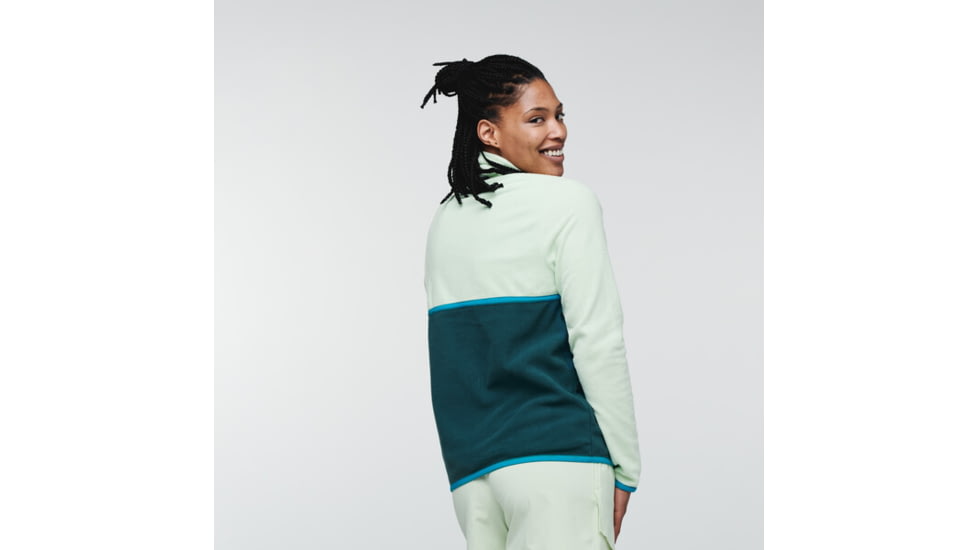 Cotopaxi Amado Fleece - Womens, Lichen &amp; Deep Ocean, Extra Large, AMFJ-S22-LIDO-W-XL