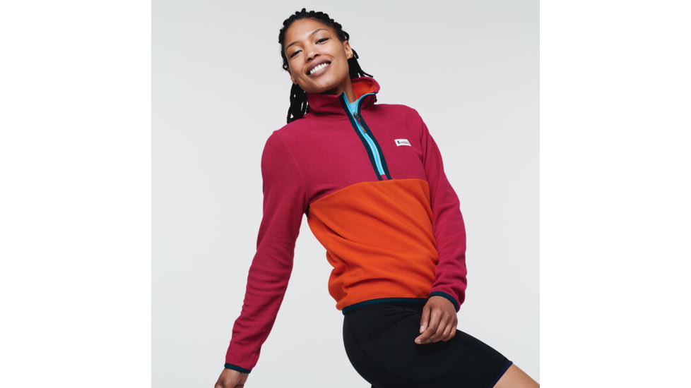 Cotopaxi Amado Fleece - Womens, Raspberry &amp; Canyon, Small, AMFJ-S22-RBCYN-W-S