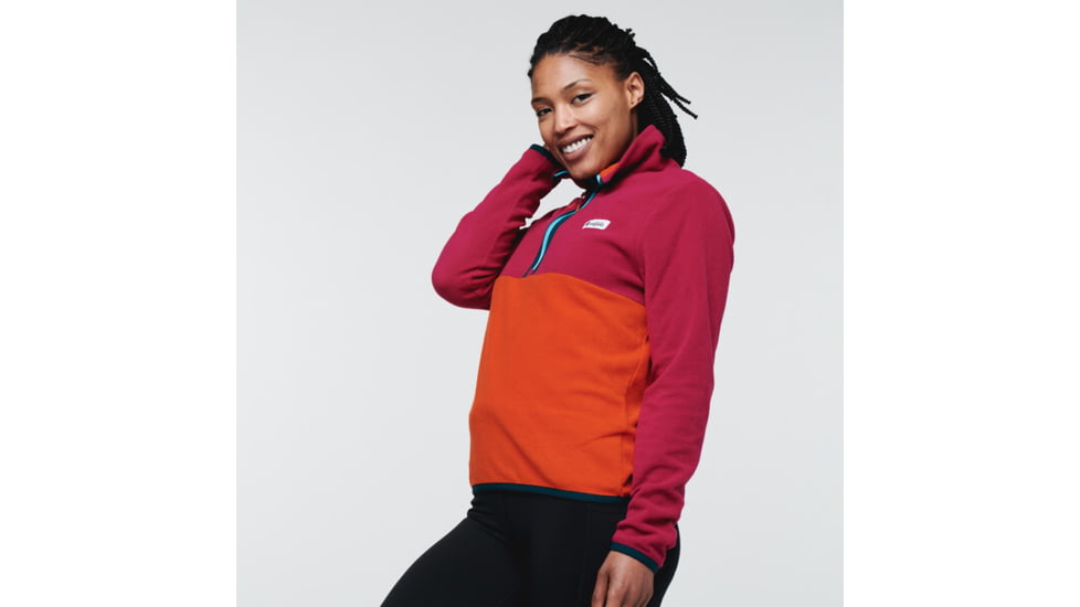 Cotopaxi Amado Fleece - Womens, Raspberry &amp; Canyon, Small, AMFJ-S22-RBCYN-W-S