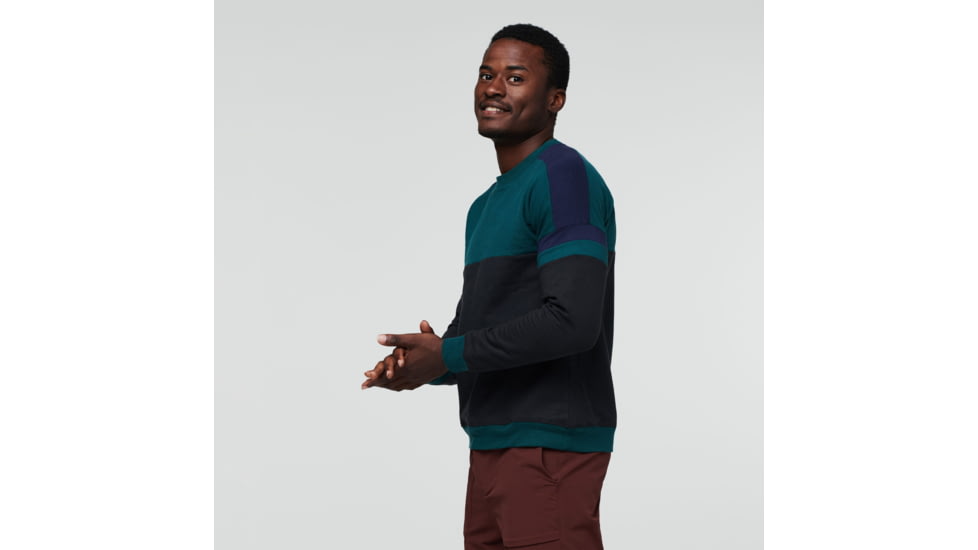 Cotopaxi Bandera Sweatshirt - Mens, Deep Ocean/Black, Large, BDSW-F22-DEOBLK-M-L