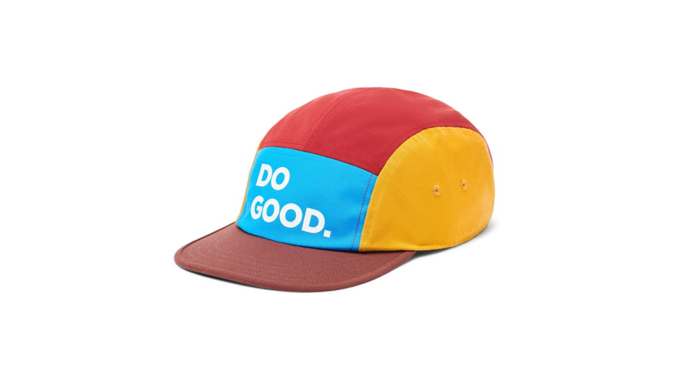 Cotopaxi Camp Life 5-Panel Hat, Saltwater/Chestnut, One Size, FPH-DG-F22-SWCHS-U-OS