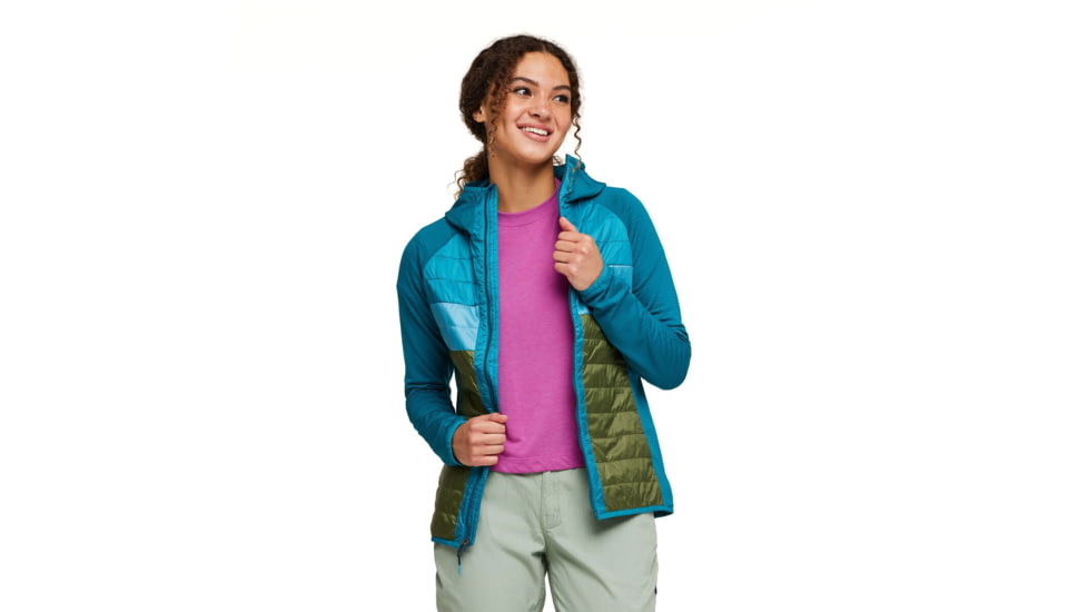Cotopaxi Capa Hybrid Insulated Hooded Jacket - Womens, Gulf &amp; Pine, Small, CAHYJ-S23-GULFPN-W-S