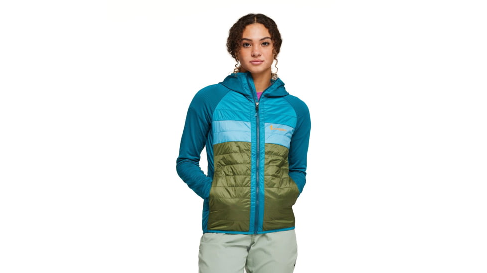 Cotopaxi Capa Hybrid Insulated Hooded Jacket - Womens, Gulf &amp; Pine, Small, CAHYJ-S23-GULFPN-W-S