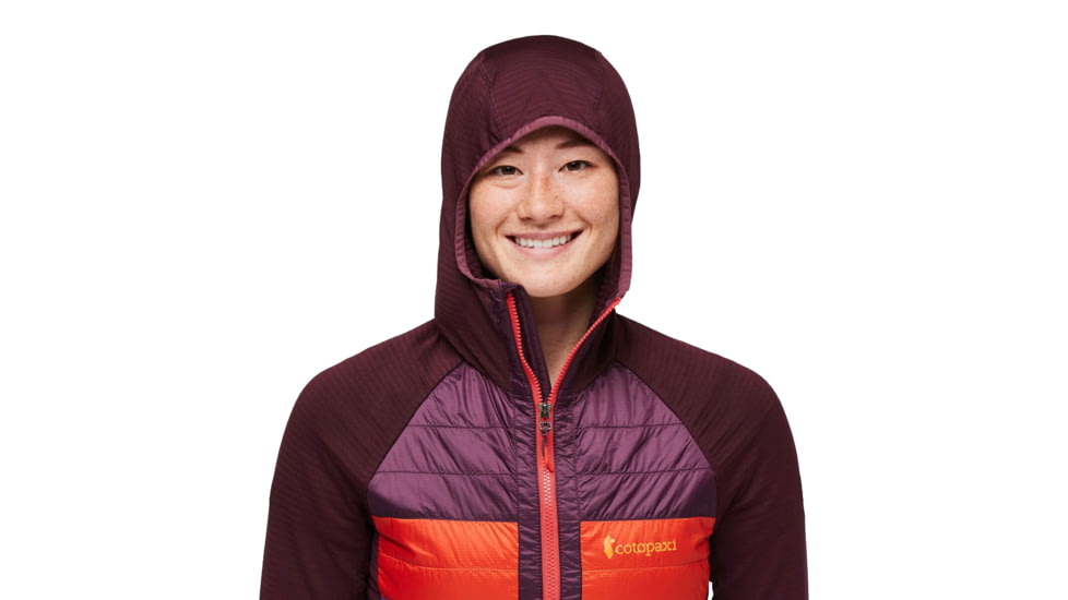 Cotopaxi Capa Hybrid Insulated Hooded Jacket - Womens, Wine/Amethyst, Small, CAHYJ-F23-WIAME-W-S