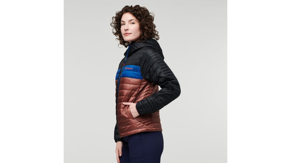 Cotopaxi Capa Insulated Hooded Jacket - Womens, Black/Chestnut, Extra Large, CAPHJ-F22-BLKCH-W-XL