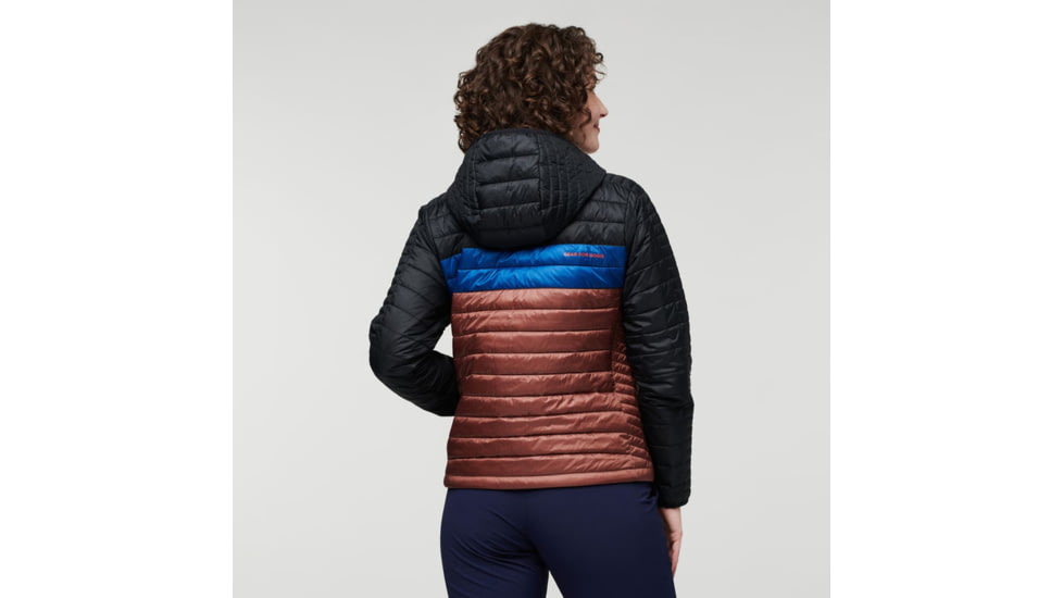 Cotopaxi Capa Insulated Hooded Jacket - Womens, Black/Chestnut, Extra Large, CAPHJ-F22-BLKCH-W-XL