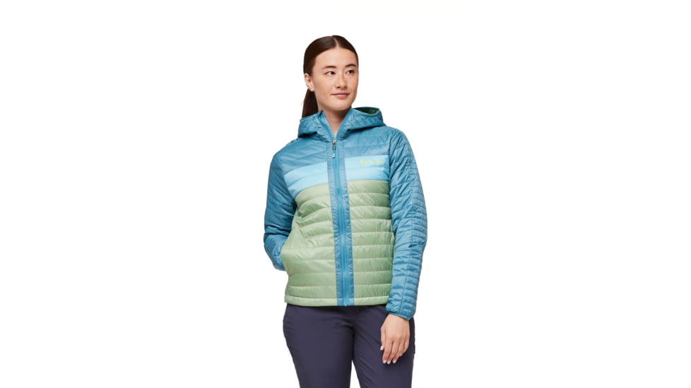 Cotopaxi Capa Insulated Hooded Jacket - Womens, Drizzle/Aspen, 2XS, CAPHJ-F23-DRIZAS-W-XXS