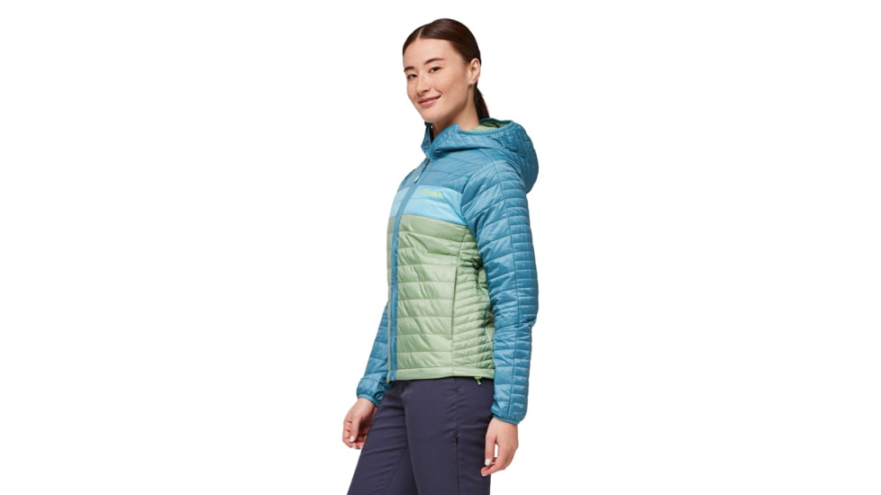 Cotopaxi Capa Insulated Hooded Jacket - Womens, Drizzle/Aspen, 2XS, CAPHJ-F23-DRIZAS-W-XXS