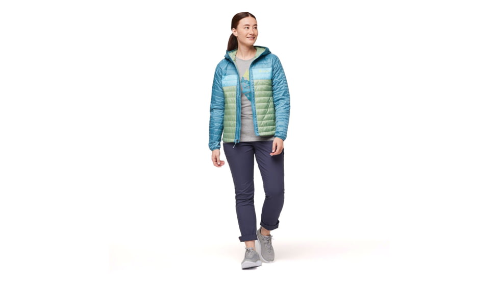 Cotopaxi Capa Insulated Hooded Jacket - Womens, Drizzle/Aspen, 2XS, CAPHJ-F23-DRIZAS-W-XXS