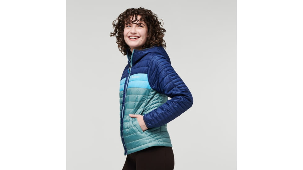 Cotopaxi Capa Insulated Hooded Jacket - Womens, Maritime/Bluegrass, Small, CAPHJ-F22-MTBLG-W-S